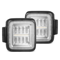 AlphaRex 18-24 Jeep Wrangler JL NOVA-Series Prismatic LED Tail Lights Clear OffRoadUSA.com