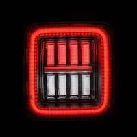 AlphaRex 18-24 Jeep Wrangler JL NOVA-Series Prismatic LED Tail Lights Clear OffRoadUSA.com