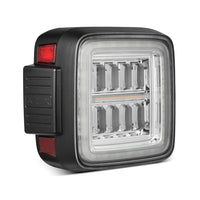 AlphaRex 18-24 Jeep Wrangler JL NOVA-Series Prismatic LED Tail Lights Clear OffRoadUSA.com