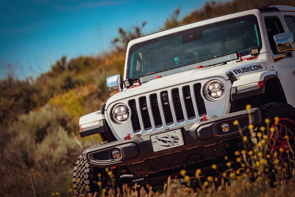 AlphaRex 18-25 Jeep Wrangler JL/Gladiator JT NOVA-Series LED Projector Headlights Alpha-Black