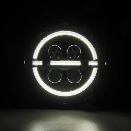 AlphaRex 18-25 Jeep Wrangler JL/Gladiator JT NOVA-Series LED Projector Headlights Alpha-Black OffRoadUSA.com