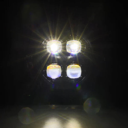 AlphaRex 18-25 Jeep Wrangler JL/Gladiator JT NOVA-Series LED Projector Headlights Alpha-Black OffRoadUSA.com