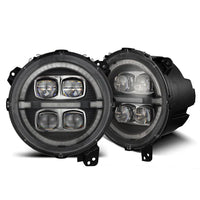 AlphaRex 18-25 Jeep Wrangler JL/Gladiator JT NOVA-Series LED Projector Headlights Black OffRoadUSA.com