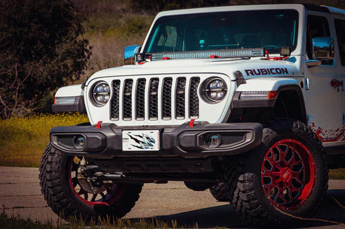 AlphaRex 18-25 Jeep Wrangler JL/Gladiator JT NOVA-Series LED Projector Headlights Black OffRoadUSA.com