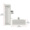 Hyper Tough 6-Outlet Surge Tap 500-Joule Protection with USB, White EasyOptionXY LLC