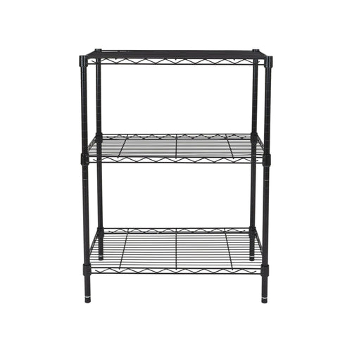 Hyper Tough 3-Tier Multipurpose Wire Shelving Rack, Black Color,750lbs Load Capacity, for Adult EasyOptionXY LLC