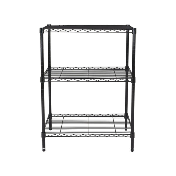 Hyper Tough 3-Tier Multipurpose Wire Shelving Rack, Black Color,750lbs Load Capacity, for Adult EasyOptionXY LLC