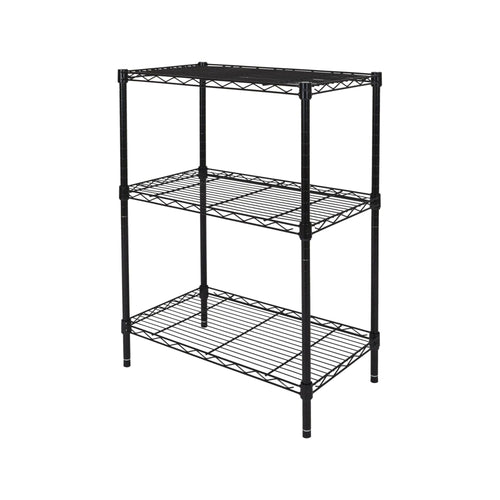Hyper Tough 3-Tier Multipurpose Wire Shelving Rack, Black Color,750lbs Load Capacity, for Adult EasyOptionXY LLC