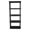 Hyper Tough 13.88"D x 30"W x 73.9"H 5-Shelf Plastic Garage Shelves, Black EasyOptionXY LLC