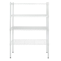 Hyper Tough 4-Tier Wire Shelf Unit, White, Garage Storage, Storage Rack, Adult EasyOptionXY LLC