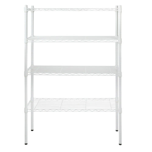 Hyper Tough 4-Tier Wire Shelf Unit, White, Garage Storage, Storage Rack, Adult EasyOptionXY LLC