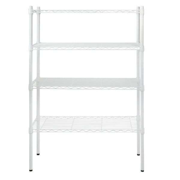 Hyper Tough 4-Tier Wire Shelf Unit, White, Garage Storage, Storage Rack, Adult EasyOptionXY LLC