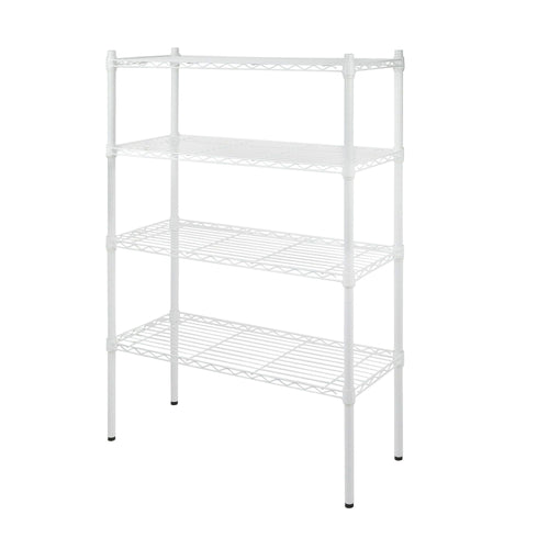 Hyper Tough 4-Tier Wire Shelf Unit, White, Garage Storage, Storage Rack, Adult EasyOptionXY LLC