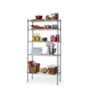 Hyper Tough Chrome Wire Shelf 5-Tier 72" H x 36" W x 16" D, 1750lb Total Capacity EasyOptionXY LLC