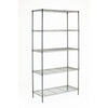 Hyper Tough Chrome Wire Shelf 5-Tier 72" H x 36" W x 16" D, 1750lb Total Capacity EasyOptionXY LLC