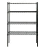 Hyper Tough 4 Tier Wire Shelf Unit, Black, 1400 lb. Capacity EasyOptionXY LLC