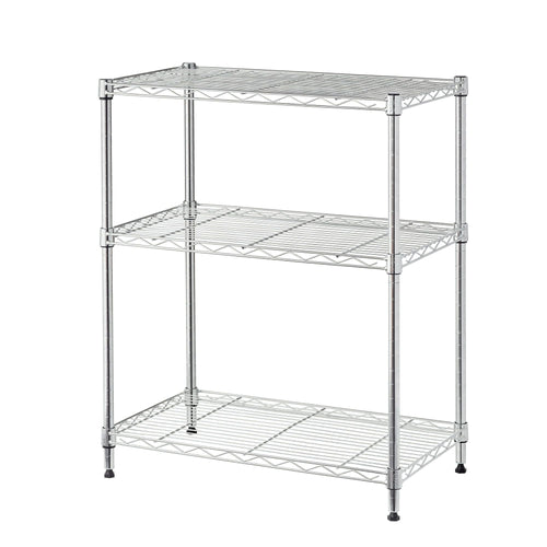 Hyper Tough Chrome Wire 3-Tier 30.6" H x 23.2" W x 13.4" D, 750lb Total Capacity EasyOptionXY LLC