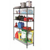 Hyper Tough Black Wire Shelf 5-Tier Heavy Duty 72"H x 48"W x 16"D, 3000lb Total Capacity EasyOptionXY LLC
