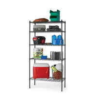 Hyper Tough Black Wire Shelf 5-Tier 72" H x 36" W x 16" D, 1750lb Total Capacity EasyOptionXY LLC
