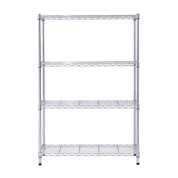 Hyper Tough 4 Tier Wire Shelf Unit, Chrome, 1400 lb. Capacity, Adult EasyOptionXY LLC