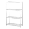 Hyper Tough White Wire Shelf 4-Tier 54"H x 36"W x 14"D, 1400lbs Total Capacity EasyOptionXY LLC