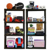 Hyper Tough 4-Tier Shelving Unit, W30 x D14 x H57" Multipurpose Home Storage Organizer, Black, Pack of 2 EasyOptionXY LLC