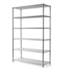 Hyper Tough Chrome Wire Shelf 6-Tier 72" H x 47.7" W x 18" D, 3600lb Total Capacity with Shelf Liners EasyOptionXY LLC