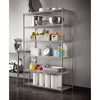 Hyper Tough Chrome Wire Shelf 6-Tier 72" H x 47.7" W x 18" D, 3600lb Total Capacity with Shelf Liners EasyOptionXY LLC