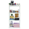 Hyper Tough 4-Tier Shelving Unit, W30 x D14 x H57" Multipurpose Home Storage Plastic Shelf Organizer, White EasyOptionXY LLC