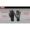 Hyper Tough Nylon Liner PU Dipped Gripping Work Gloves, Full Fingers, Men's Medium Size, 1pair EasyOptionXY LLC