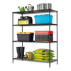 Hyper Tough Black Wire Shelf 4-Tier Heavy Duty 72"H x 60"W x 24"D, 4000lbs Total Capacity EasyOptionXY LLC