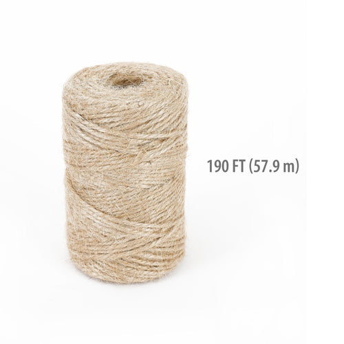 Hyper Tough 190' Jute Twine Natural, Biodegradable, 7 lb Working Load Limit, Brown, Rope EasyOptionXY LLC