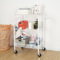 Hyper Tough Wire 3-Tier Storage Shelf Unit 36"H x 16"W x 30"D, 495lb Total Capacity, White EasyOptionXY LLC