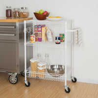 Hyper Tough Wire 3-Tier Storage Shelf Unit 36"H x 16"W x 30"D, 495lb Total Capacity, White EasyOptionXY LLC