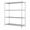 Hyper Tough Chrome Wire Shelf 4-Tier Heavy Duty 72"H x 60"W x 24"D, 4000lbs Total Capacity EasyOptionXY LLC