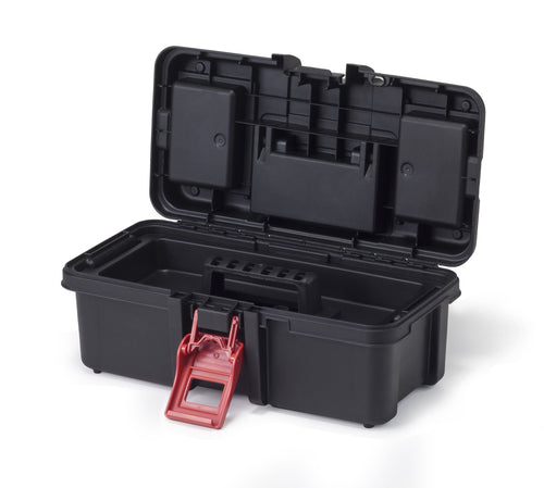 Hyper Tough 13-inch Tool Box, Plastic Tool and Hardware Storage, Black EasyOptionXY LLC
