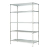 Hyper Tough Chrome Wire Shelf 5-Tier Heavy Duty 72"H x 48"W x 24"D, 4000lb Total Capacity EasyOptionXY LLC