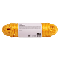 Hyper Tough Item MFP1675-2HT is a Solid Braid Polypropylene 1/2" Diameter x 75' Length Rope, Orange EasyOptionXY LLC