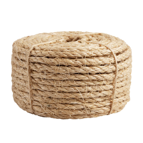 Hyper Tough Item# 8010L-HT, Sisal Twisted Rope, Natural Color, 1/4" x 100', 1 Each EasyOptionXY LLC