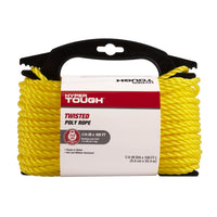 Hyper Tough Item PT4100-HT, Polypropylene Twisted Rope, Yellow, 1/4" x 100', 1 Each EasyOptionXY LLC