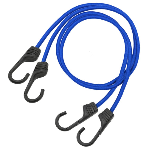 Hyper Tough 2 Pack, 36" Standard Bungee Cords Set, Rubber, Blue, 0.37 oz EasyOptionXY LLC