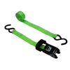 Hyper Tough 2 Pack 10 feet Steel Ratchet Tie Downs, 500 lbs, Green, 33.5 oz EasyOptionXY LLC