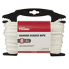 Hyper Tough 1/4" x 50' Nylon Diamond Braided Rope, White EasyOptionXY LLC