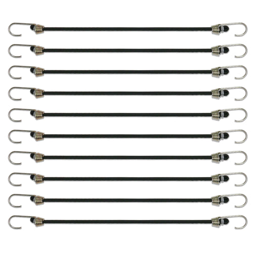 Hyper Tough 20 Pack, 10 inch Mini Bungee Cord Set in Plastic Jar EasyOptionXY LLC