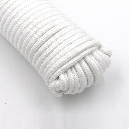 Hyper Tough Diamond Braided Polyester Clothes Line, 3/16 inch x 50 feet, White EasyOptionXY LLC