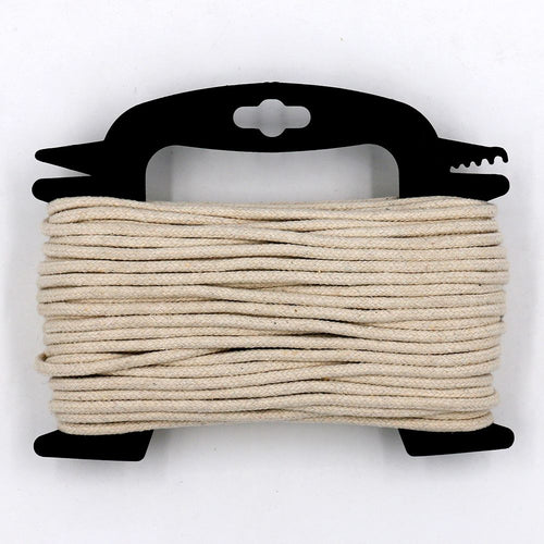 Hyper Tough 3/16 inch Diamond Braided Cotton Clothes Line, 100 feet, Beige, 12.5 oz EasyOptionXY LLC