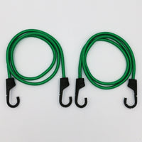 Hyper Tough 2 Pack 48 " Standard Bungee Cords, Rubber, Green Color EasyOptionXY LLC