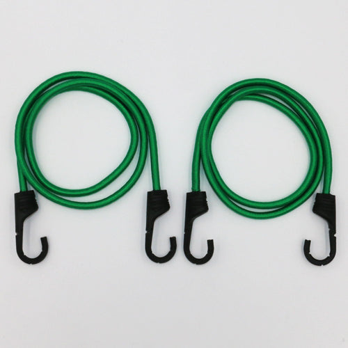 Hyper Tough 2 Pack 48 " Standard Bungee Cords, Rubber, Green Color EasyOptionXY LLC