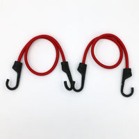 Hyper Tough 2-Pack 24 inch Standard Bungee Cords, Rubber, Red, 0.3 oz EasyOptionXY LLC
