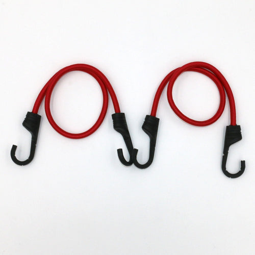 Hyper Tough 2-Pack 24 inch Standard Bungee Cords, Rubber, Red, 0.3 oz EasyOptionXY LLC